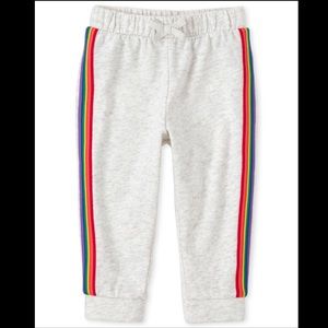 🌈 Gray Sweatpants with Rainbow Strip